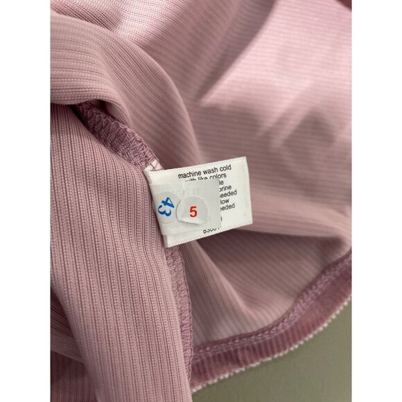 Lane Bryant Wrap Top Plus Size 14/16 Velour Velvet Surplice Tie Long Sleeve Pink - Picture 7 of 9